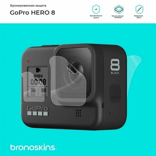 Комплект защитных пленок для GoPro Hero 8 (Глянцевый комплект защиты)