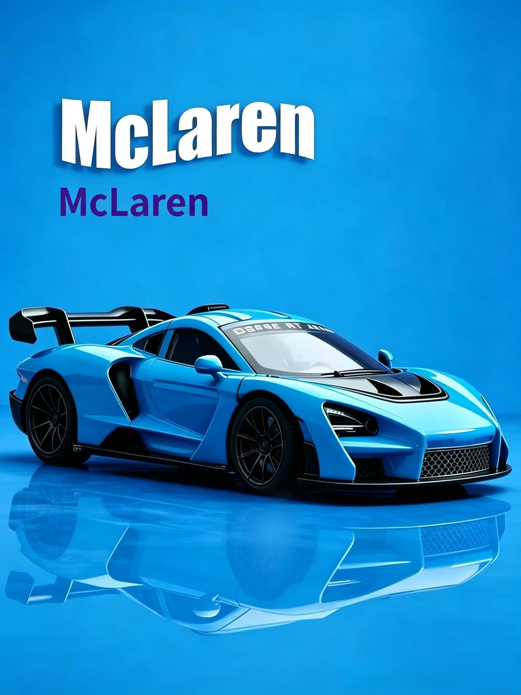 Металлическая модель суперкара McLaren с открывающимися дверьми