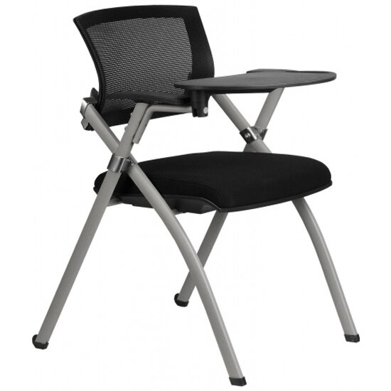 Кресло офисное Riva Chair RCH 462TE Чёрное складное с пюпитром