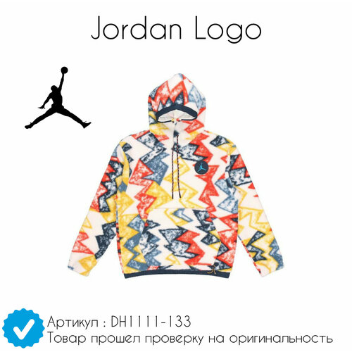 Худи Jordan Jordan Logo, размер L, мультиколор, белый