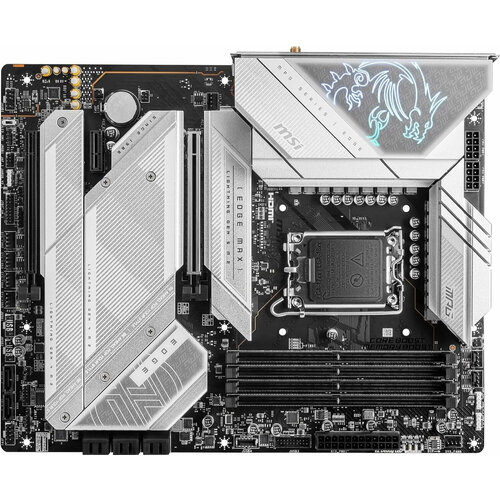 Материнская плата MSI MPG Z790 EDGE TI MAX WIFI Soc-1700 Intel Z790 4xDDR5 ATX AC`97 8ch(7.1) 2.5Gg RAID+HDMI+DP motherboard connector high quality plug play driver free for pc motherboard header motherboard usb converter