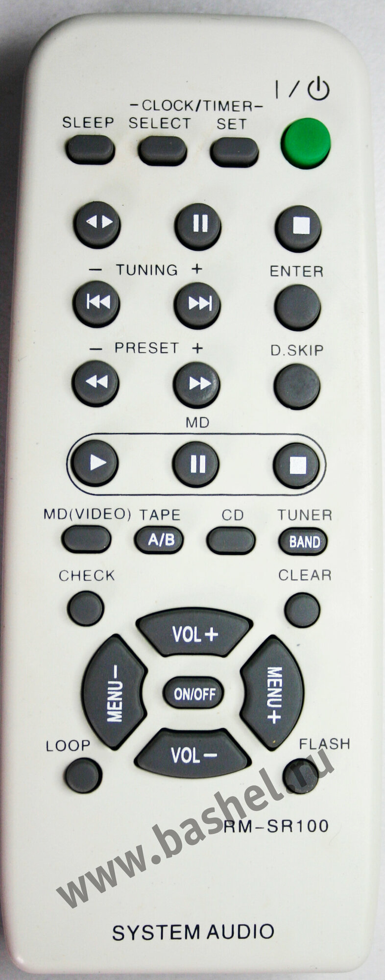 Sony RM-SR100, Пульт ДУ