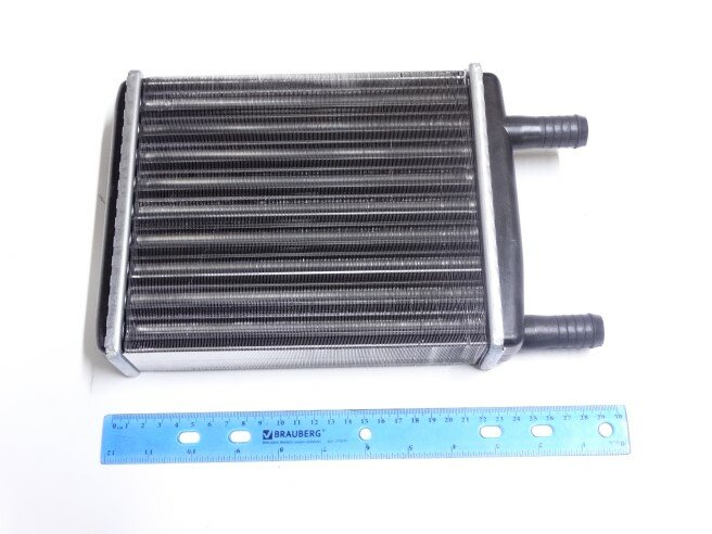 Радиатор печки алюм. /Г-3302/ d 18 мм н/о (спираль-турбулизат) АвтоРАД АР.3302-8101060-20
