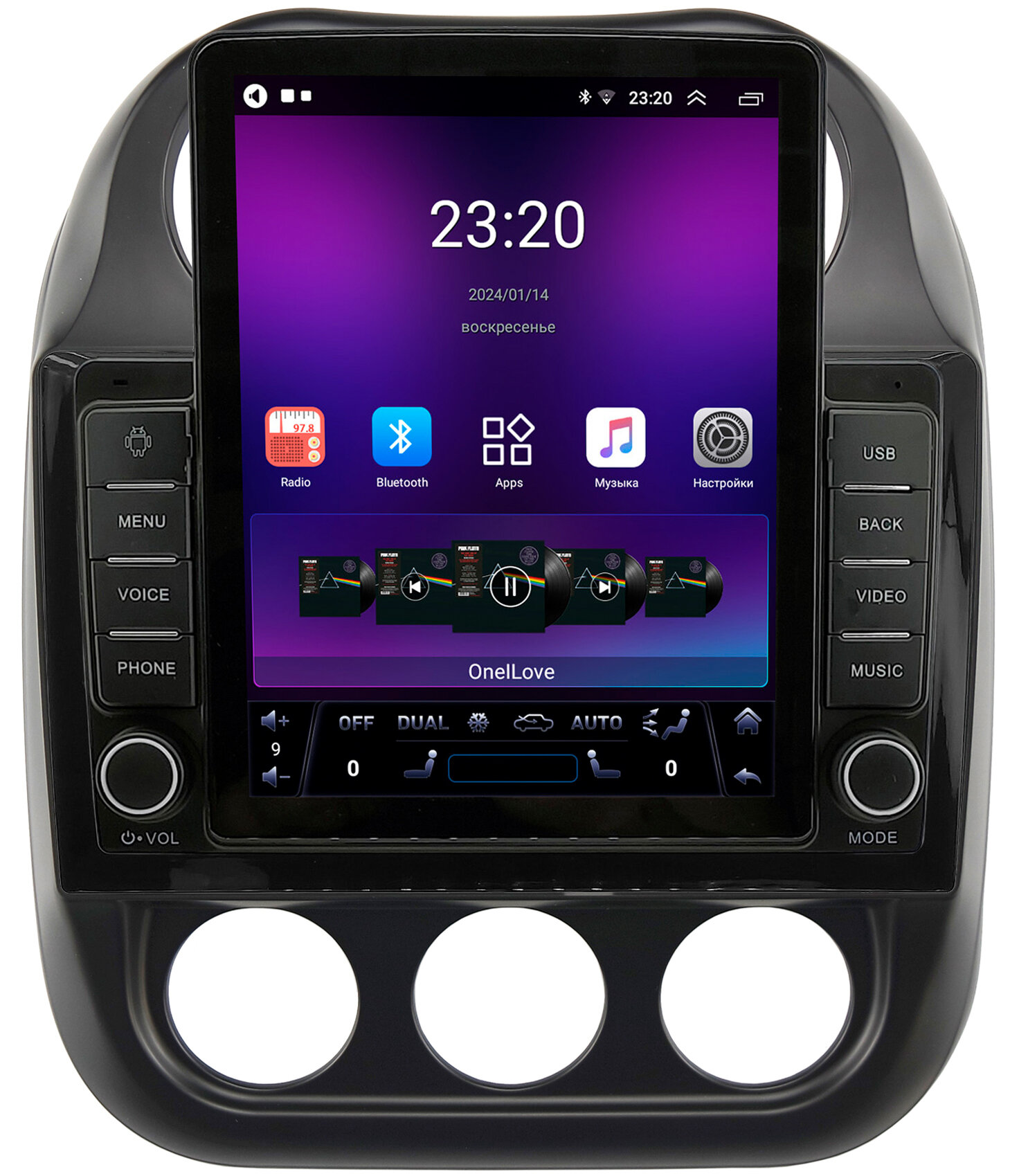 Штатная магнитола Jeep Compass, Liberty (Patriot) (2009-2016) OEM RS095-10-810 на Android 10 (1/16, DSP, Tesla)