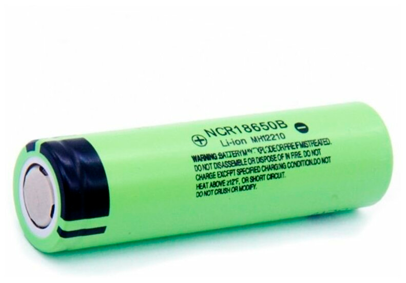 Аккумулятор LiitoKala 18650 Li-ion 3.7В 3400mAh до 10А незащищенный, 2 шт.