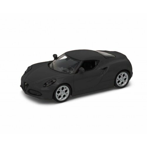 Машинка WELLY 1:38 Alfa Romeo 4C Черный пруж. мех. машинка модель 1 38 alfa romeo 4c 43676w