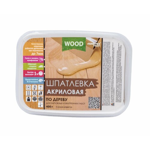 Акриловая шпатлевка по дереву Farbitex Wood Профи (дуб)