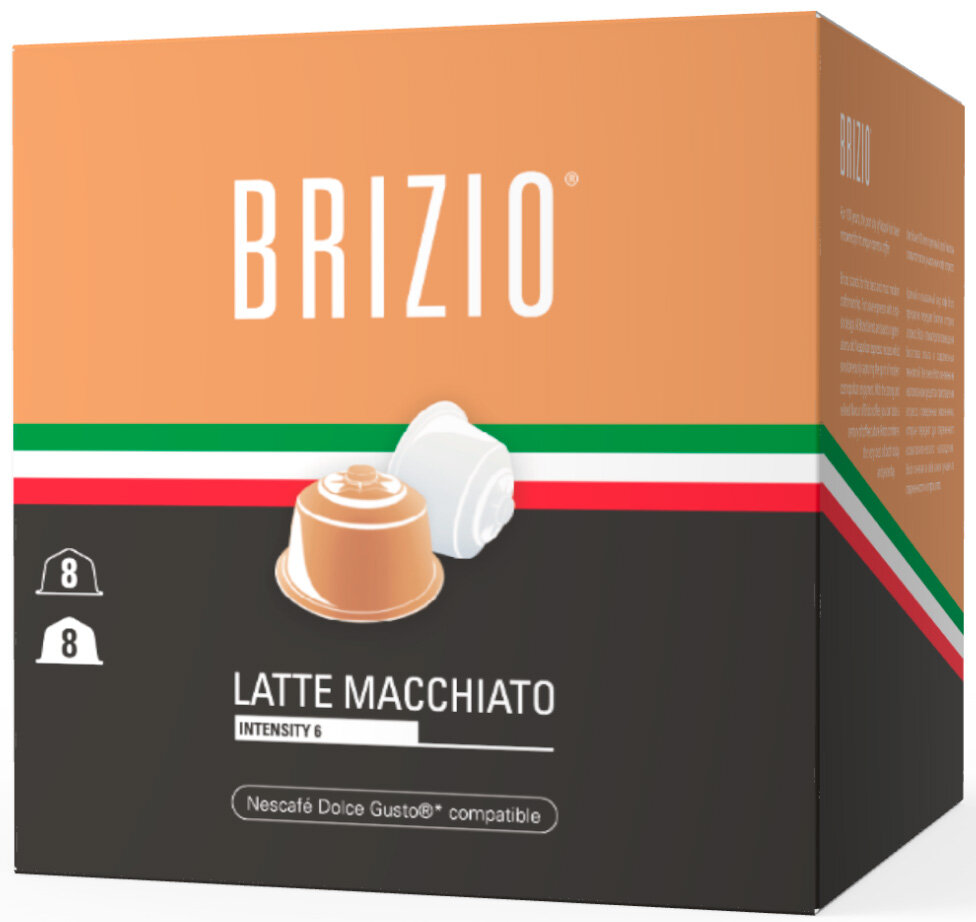 Кофе в капсулах Brizio Latte Macchiato Dolce Gusto 16 капсул - фотография № 11