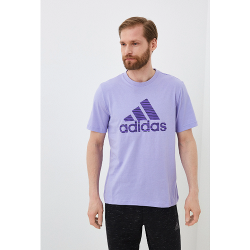 футболка adidas размер xl белый Футболка adidas, размер XL, фиолетовый