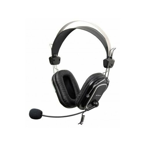 Наушники с микрофоном A4Tech черный 2м накладные USB оголовье 220000₽