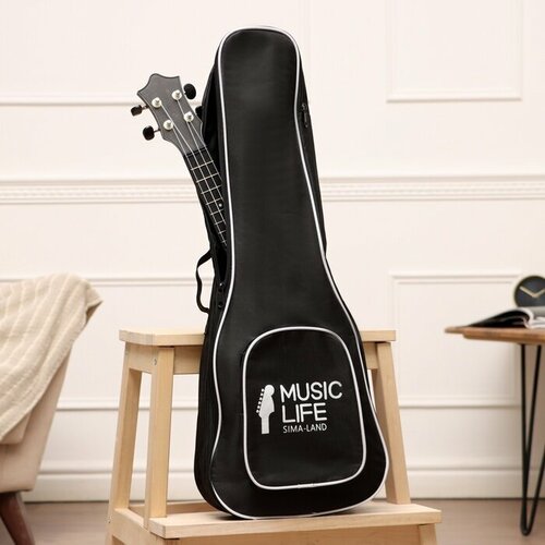 Чехол для укулеле Music Life, премиум, с накладным карманом, 67 х 25 х 8,5 см (комплект из 2 шт)