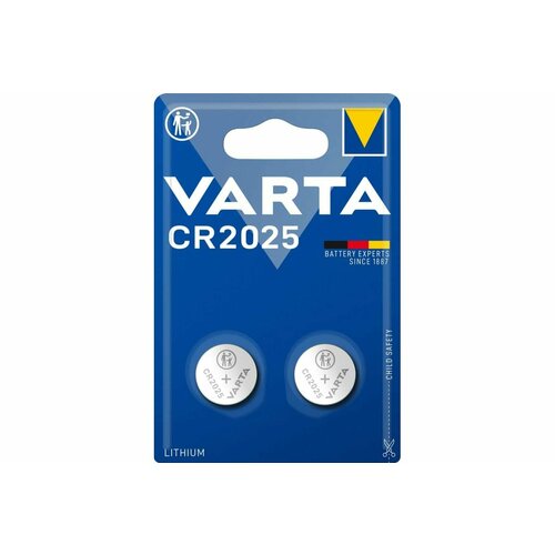 Батарейка Varta ELECTRONICS CR2025 BL2 Lithium 3V (6025) 06025101402