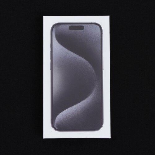 Коробка для iPhone 15 Pro Max / Коробка для айфона 15 про макс / Черный титан