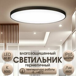 Светильник светодиодный LEEK BL 60Вт 5000К IP65 Черный