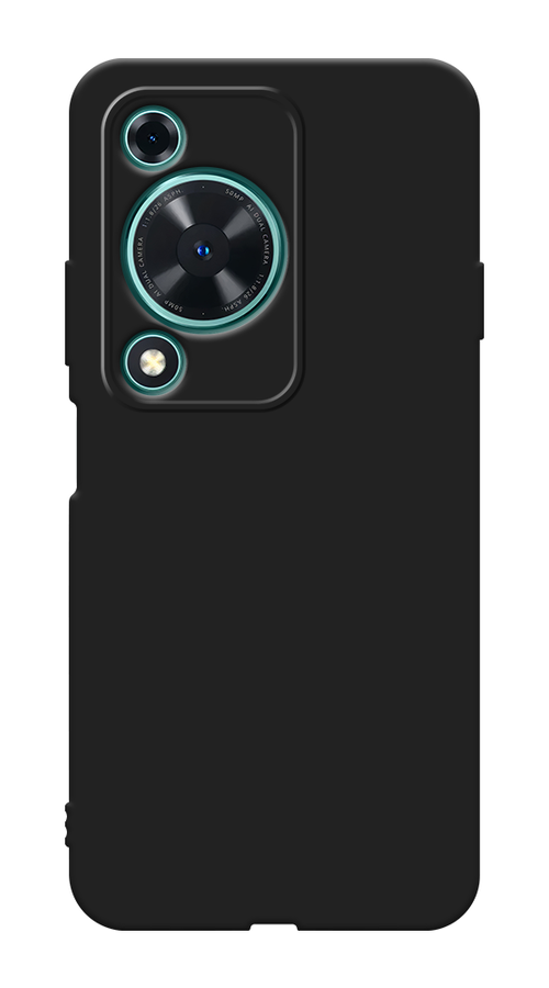 Матовый силиконовый чехол на Huawei Nova Y72 / Хуавей Нова Y72 с защитой камеры, черный