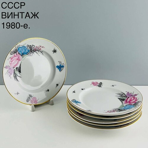 Редкий винтажный набор пирожковых тарелок 