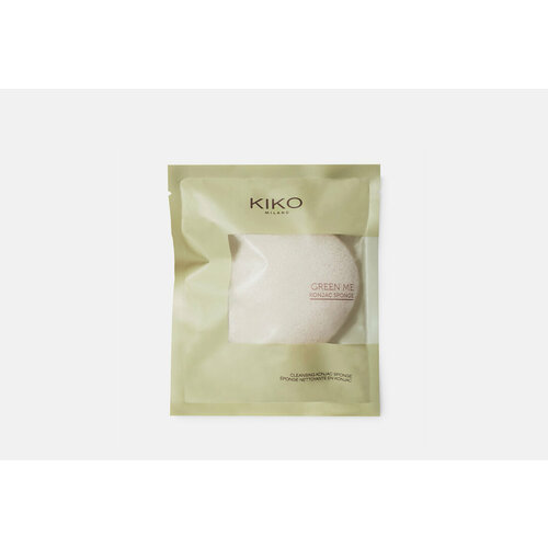 Спонж для очищения и отшелушивания кожи лица KIKO MILANO, GREEN ME KONJAC SPONGE 1шт спонж для очищения и отшелушивания кожи лица kiko milano green me konjac sponge 1 мл