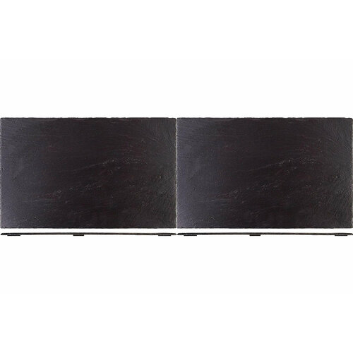 Набор из 2 блюддля подачи прямоугольная 40х25х0,5 см, сланец натуральный, Sunnex, MSL4025