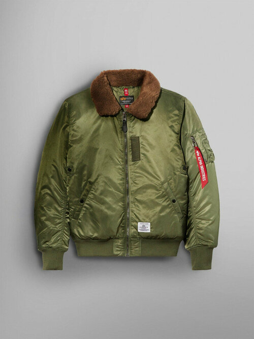 Бомбер ALPHA INDUSTRIES, размер S, зеленый