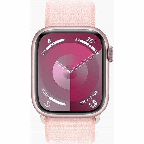 Умные часы Apple Watch Series 9 41 мм Aluminium Case GPS, Pink Sport Loop