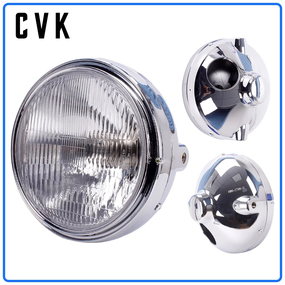CVK фара мотоцикла головной свет для HONDA Hornet CB400 CB500 CB600 CB1300 VTR250 CB250 VTEC400 CB VTEC 400 лампа, 1 piece Silvery