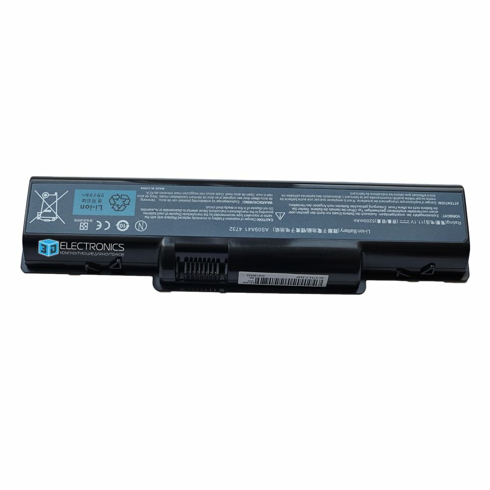 Аккумулятор для ноутбука Emachines E525 / Emachines E725 / Emachines E527 / Emachines G525 / Emachines E430 / Acer Aspire 5732Z / Packard Bell EasyNote TJ65 / Packard Bell EasyNote TJ75 / AS09A31 - батарея 5200mAh — фото 1