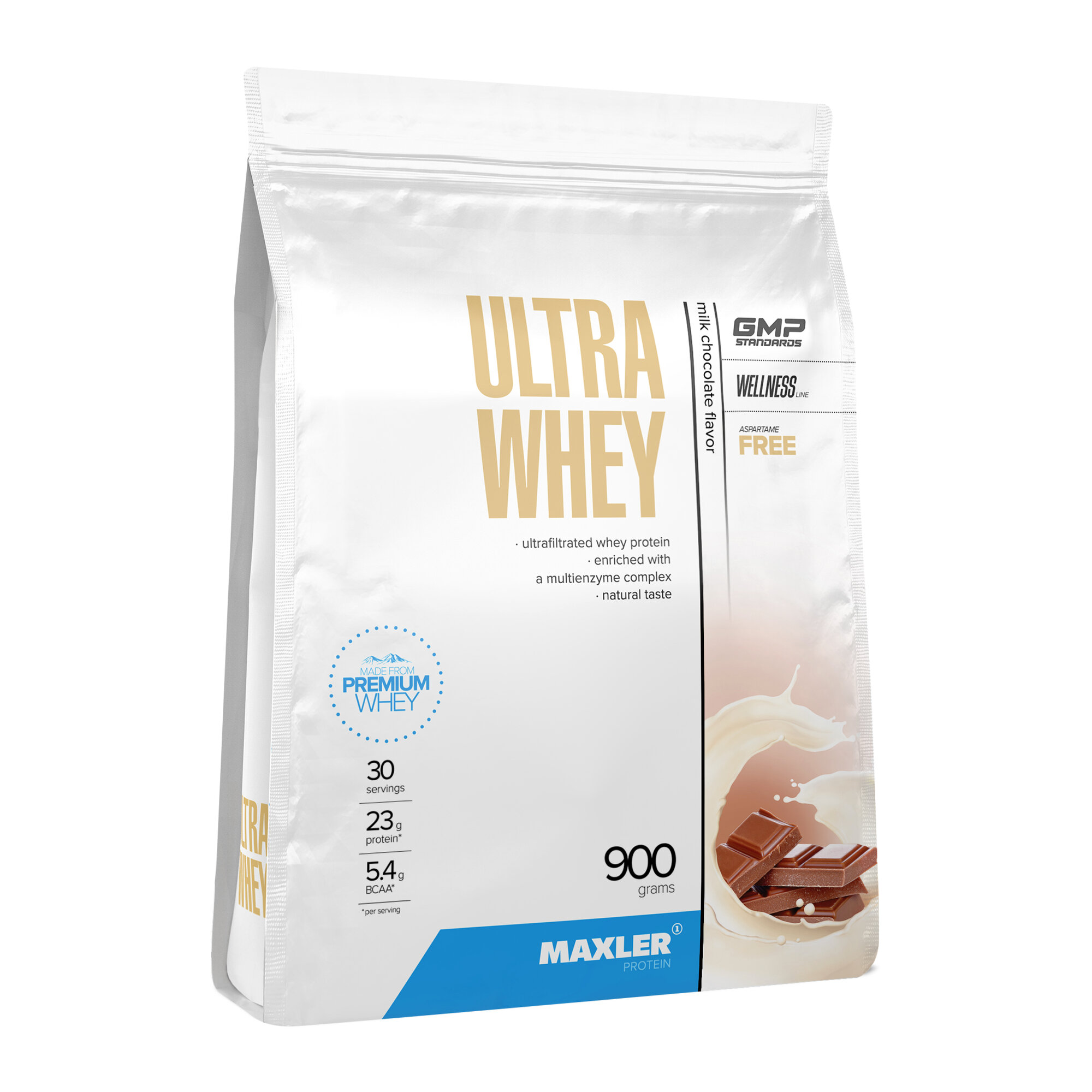 Протеин Maxler Ultra Whey, 900 гр., молочный шоколад