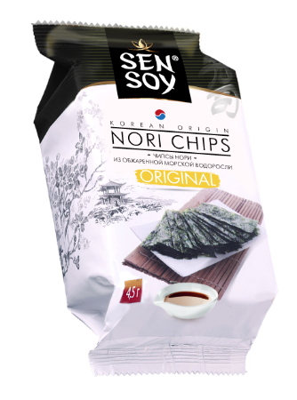 Sen Soy Soy Чипсы Нори из морской водоросли Original, 4,5 г