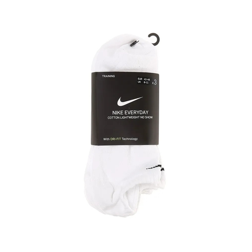 фото Носки nike everyday lightweight training no-show socks, комплект, 3 пары, размер 38-42, белый