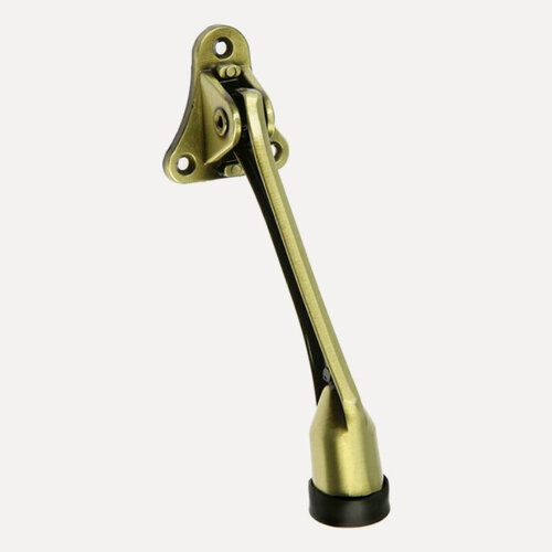 Изображение товара Стоппер для двери напольный козья ножка "чибис" GL101 AB, 13.5 см х 4 см х 2 см, цвет бронза