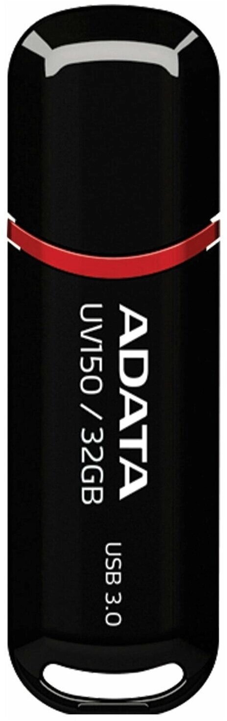 Флеш Диск ADATA Flash Drive 32Gb UV150 AUV150-32G-RBK USB3.0, Black — фото 1