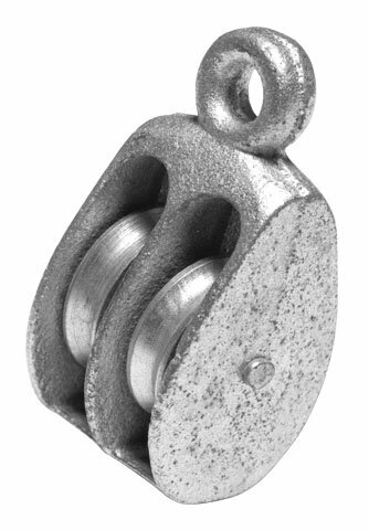 Блок STARFIX BK-Duplex SMP-10862-1, двойной, металл, 20мм, серый — фото 1