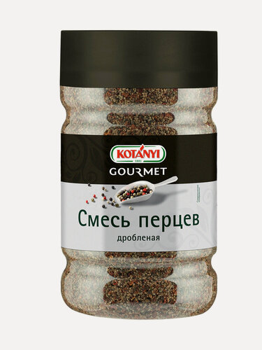 Изображение товара Приправа смесь перцев дробленая KOTANYI в пластиковой банке 660 грамм
