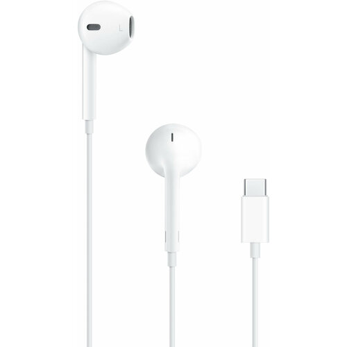 Наушники проводные Apple EarPods USB Type-C MTJY3ZMA Model A3046 белый 3110₽