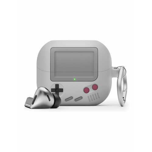 Elago для Galaxy Buds 3/3 Pro чехол Unique AW5 Game console Hang case Light Grey
