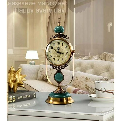 Кварцевые часы настольныебеззвучныйМеталл керамический материалнастольные часВнутренняя отделкаС маятником 3689₽
