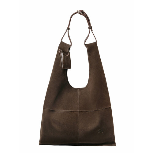 Сумка шоппер Igermann, фактура бархатистая, рыжий