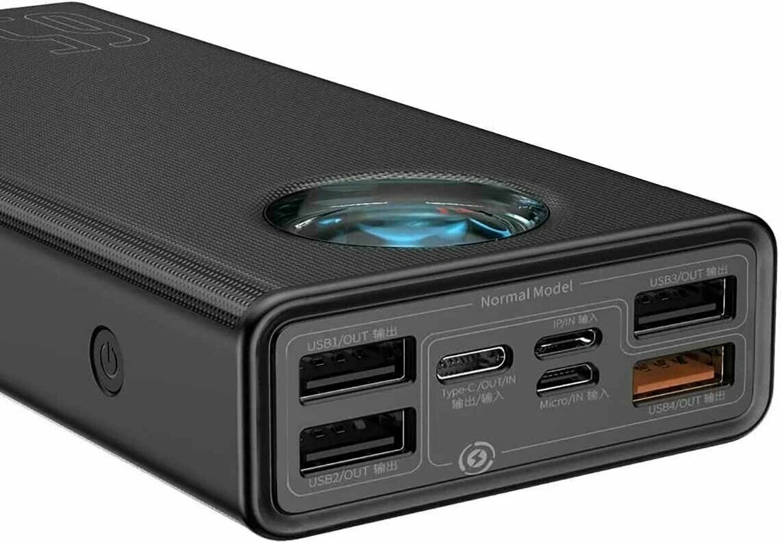 Baseus Amblight 65W Power Bank 30000mAh + Кабель, Внешний аккумулятор
