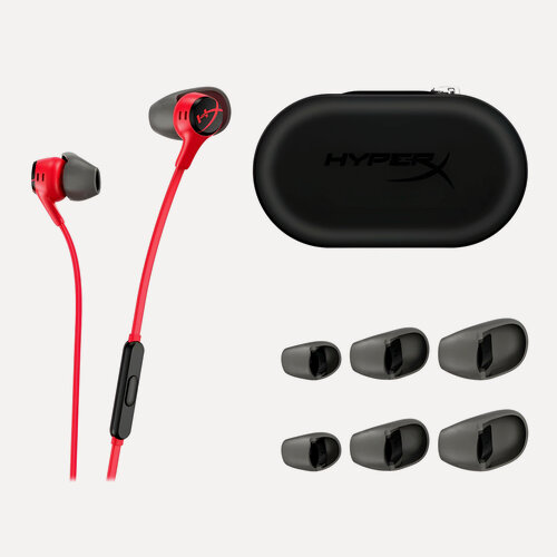 Изображение товара Наушники проводные HyperX Cloud Earbuds II, красный, игровые