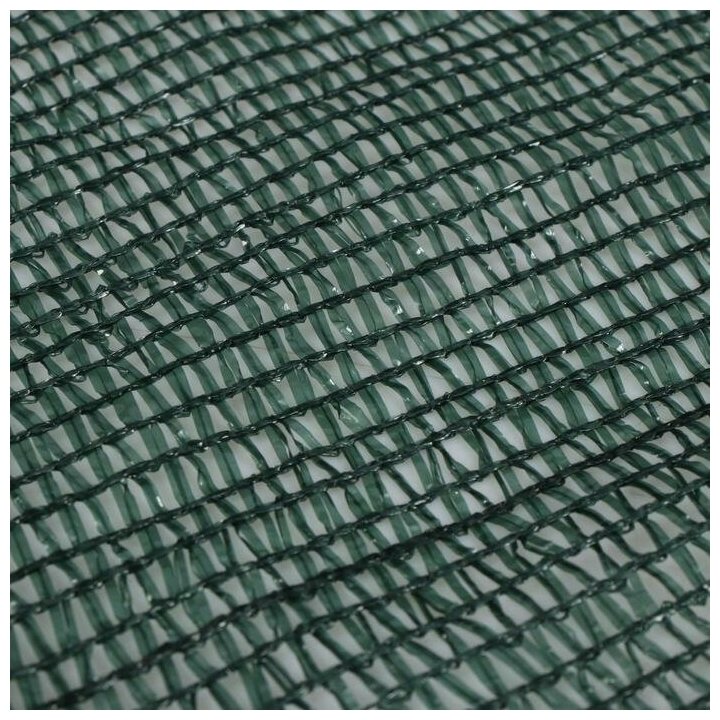 Сетка фасадная затеняющая, 3 × 10 м, плотность 55 г/м², зелёная - фотография № 2