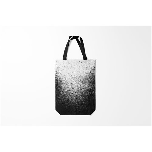 фото Сумка-шоппер / 31х42 см / тренды / абстракция брызги красок черный burnettie