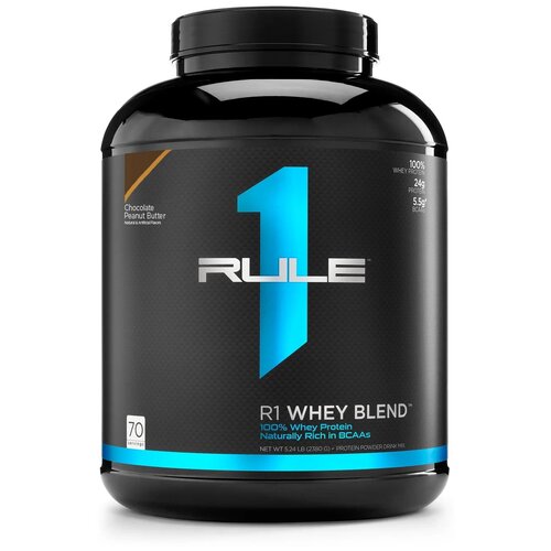 фото Протеин rule 1 whey blend, 2380 гр., шоколад-арахисовое масло