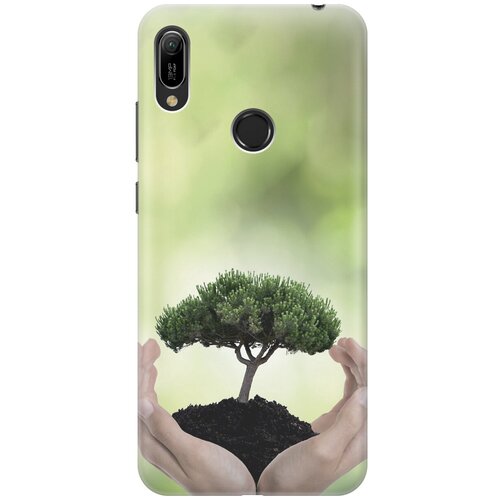 фото Силиконовый чехол на huawei y6 (2019) / y6 prime (2019) / honor 8a / 8a pro / хонор 8а / хонор 8а про / хуавей у6 2019 / хуавей у6 прайм 2019 с принтом "оберегайте природу gosso