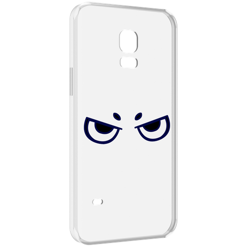 Чехол MyPads злые-глазки для Samsung Galaxy S5 mini задняя-панель-накладка-бампер