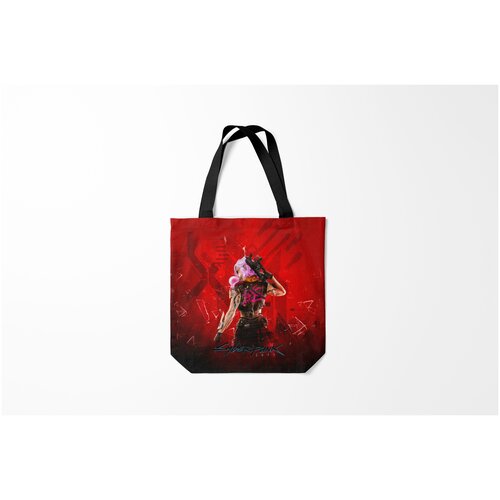 фото Сумка-шоппер / 40х40 см / геймерам / cyberpunk 2077 киберпанк burnettie