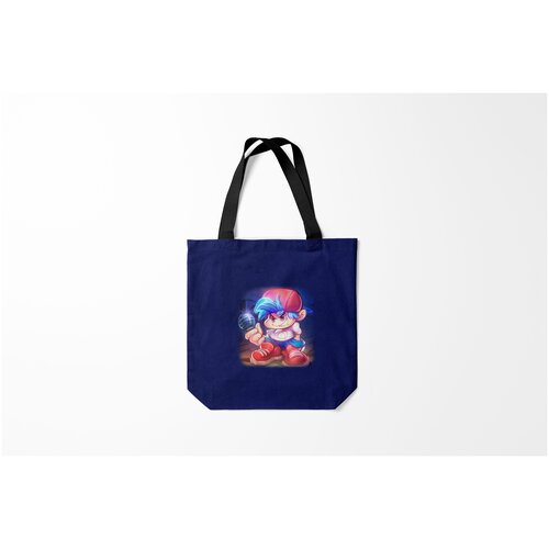 фото Сумка-шоппер / 40х40 см / геймерам / friday night funkin бойфренд burnettie