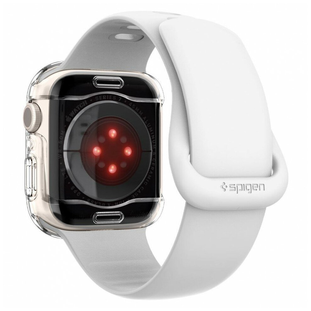 Чехол для экрана Spigen Ultra Hybrid для Apple Watch 7 41 ACS04188 прозрачный