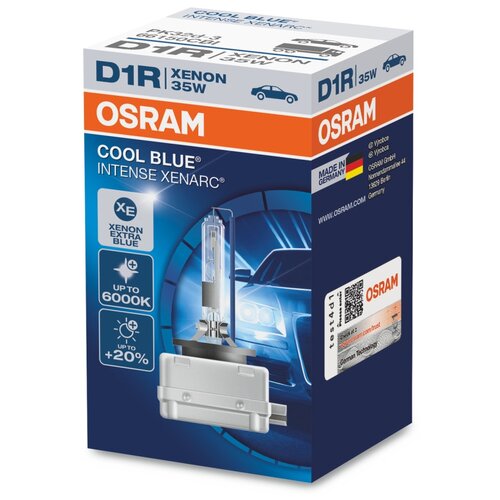 фото Лампа d1r 85v 35w pk32d-3 xenarc cool blue intense цветовая температура 6000к 1 шт. osram арт. 66150cbi