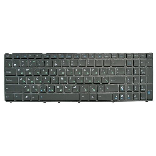 Клавиатура для ноутбука Asus A52 G51 K52 Series Плоский Enter Черная с черной рамкой PN NSK-UM0SU 499₽