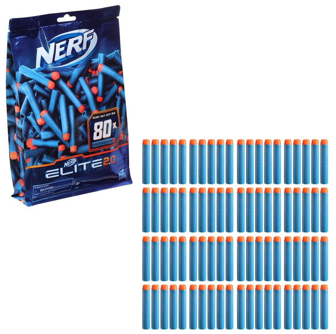 Игр. стрелы Нерф Элит 80 шт. — фото 1